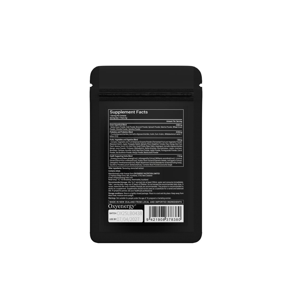 Super Greens Sachet - gói thử nghiệm