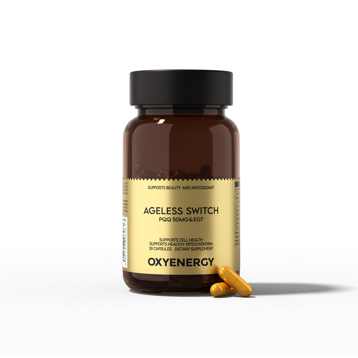 Ageless Switch PQQ 50MG&صحة الخلايا EGT & دعم الشيخوخة
