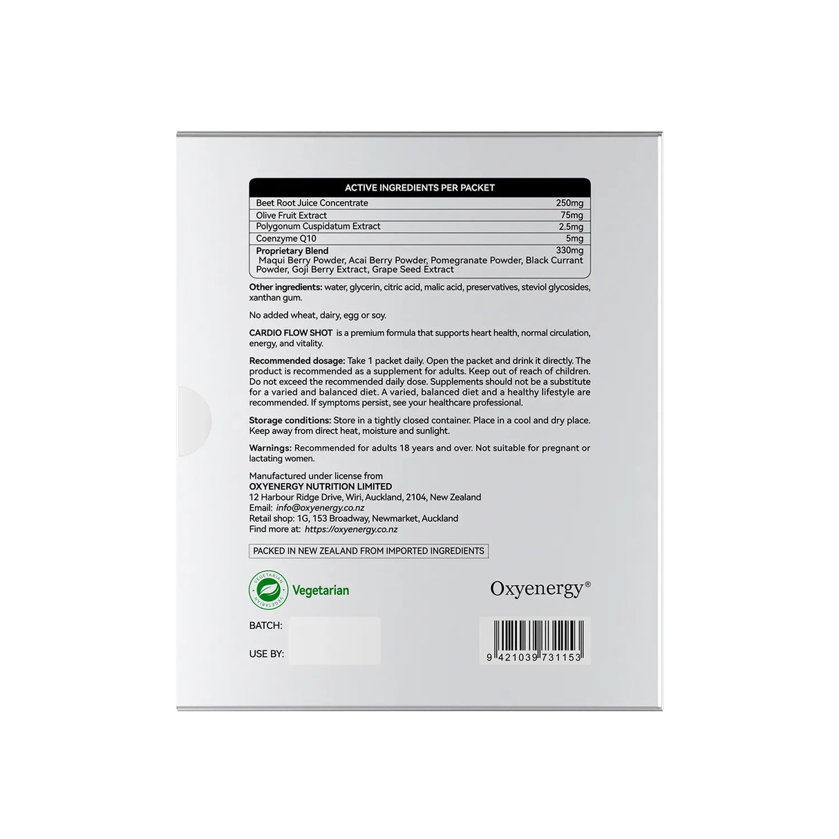 Cardio Flow Shot - Supports Circulatory & Heart Health