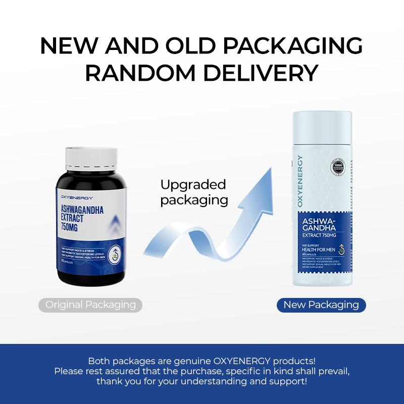 Ashwagandha chiết xuất 750mg - Hỗ trợ sức khỏe của nam giới hàng ngày